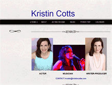 Tablet Screenshot of kristincotts.com